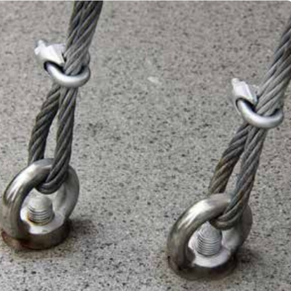 Tracon U09 Lanová svorka, profil 'U', pozinkovaná ocel d=8-9mm, M8