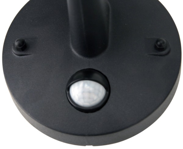 Tracon GARUM8W Exteriérové LED svítidlo,nástěnné, se záv.ramenem, nahoru,se 230 VAC, 50 Hz, 8 W, 550 lm, 3000 K, IP54, EEI=G s čidlem pohybu