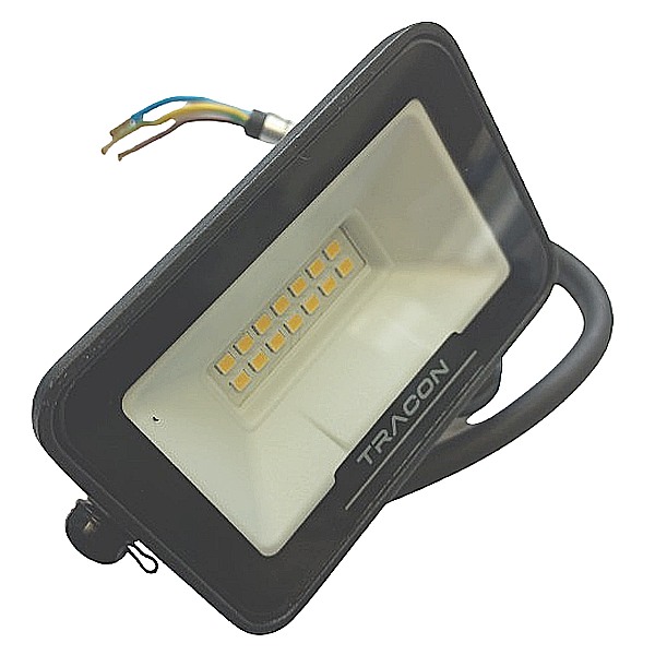 Tracon RSMDSU10W LED reflektor s čipem SAMSUNG, s přípojkou na sním. pohybu 220-240V AC, 10W, 4000K, IP54, 1000lm, EEI=F