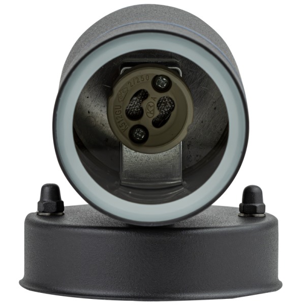 Tracon SPGU10IPF1A Nástěnné bodové svítidlo, exterierové, antracit 100-240VAC, 50Hz, 1xGU10, max.35W, IP44