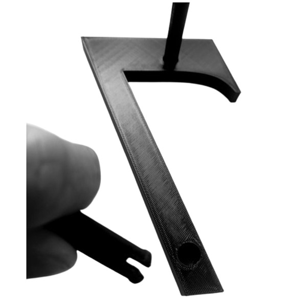 Domovní číslo popisné 7 na zateplenou fasádu barva černá, výška 170 mm