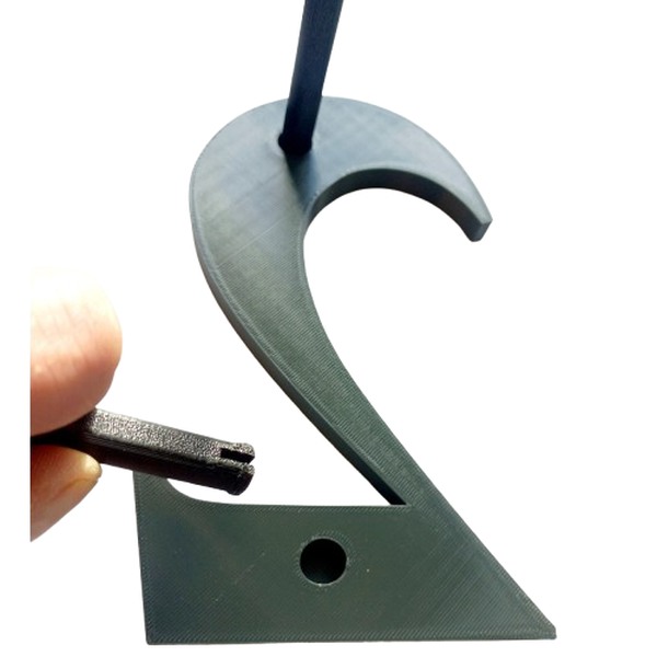 Domovní číslo popisné 2 na zateplenou fasádu barva antracit, výška 170 mm