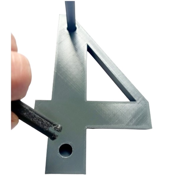 Domovní číslo popisné 4 na zateplenou fasádu barva antracit, výška 170 mm