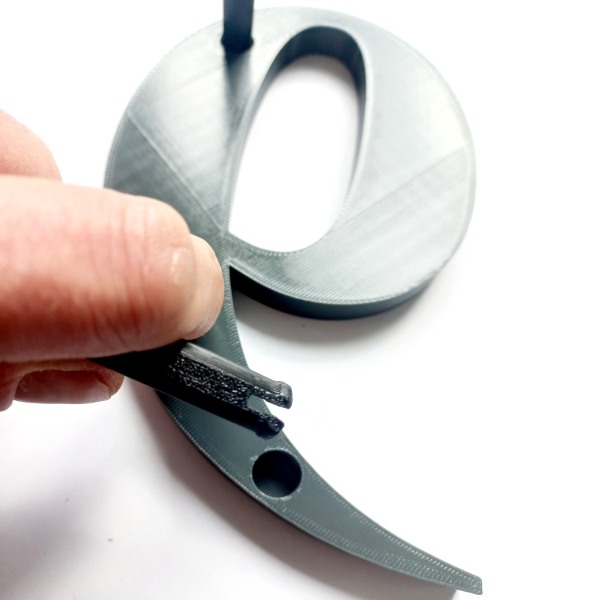 Domovní číslo popisné 9 na zateplenou fasádu barva antracit, výška 170 mm