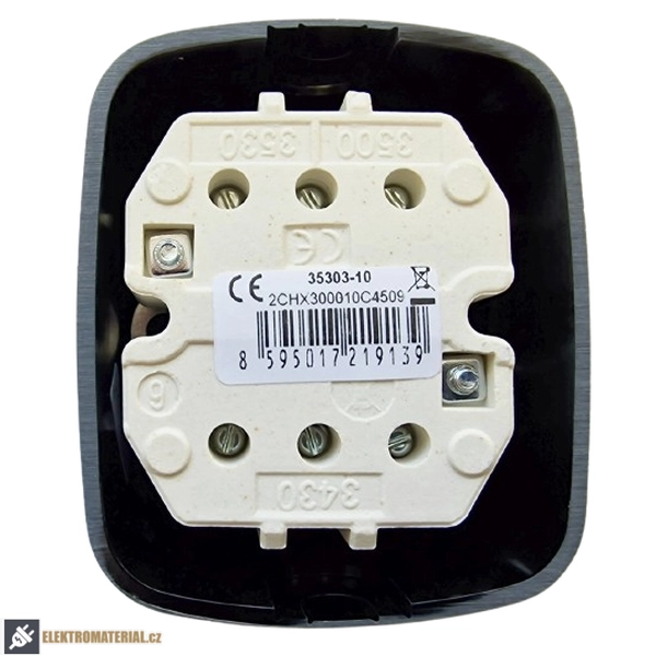 ABB 35303-10 Spínač trojpólový stiskací, 16 A, 400 V, IP30, nástěnný, černý