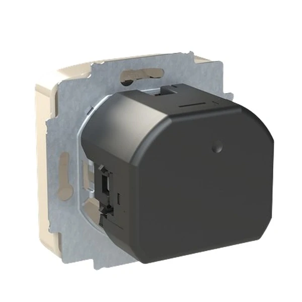 ABB 5569A-A32357 C Tango Zásuvka 1násobná s kolíkem, s clonkami, s nabíjením USB-A, USB-C, slonová kost