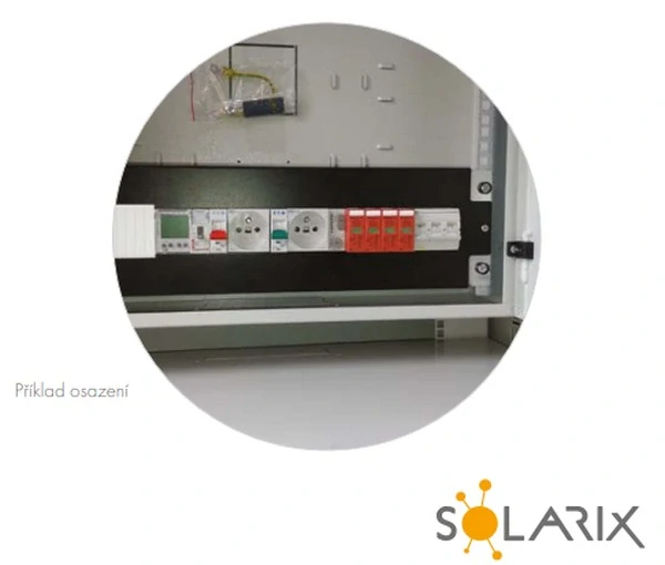 SOLARIX 80138324 RAIL-3U-DIN Instalační panel 3U s DIN lištou do 19" rozvaděče, RAL 7035