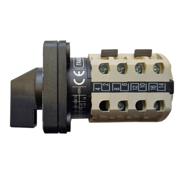 Ampérmetrový vačkový přepínač pro měření proudu ve fázích Tracon TKI-F
