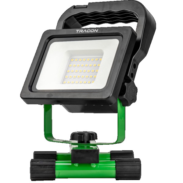 Tracon RSMDAF20W Přenosný akumulátorový LED reflektor, výstražné sv., USB