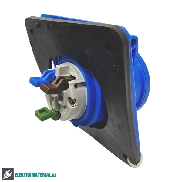 TP Electric 3020-309-0900  Vestavná zásuvka, úhlová, Quick Connect 3x16A / IP44