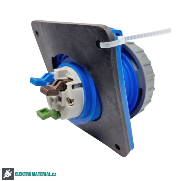 TP Electric 3021-309-0900 Vestavná zásuvka, úhlová, Quick Connect 3x16A / IP67