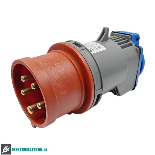 TP Electric 3105-704-1600 Adaptér z vidlice 5x16 A na francouzskou zásuvku 250 V 5x16A / IP44