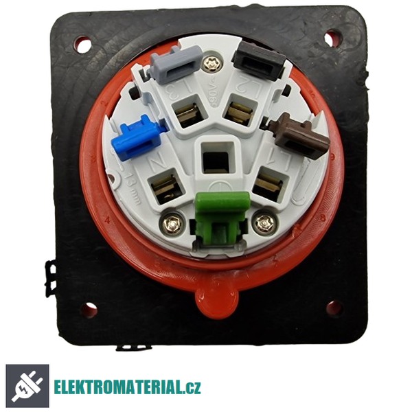 TP Electric 3007-309-1600 Vestavná zásuvka, úhlová, Quick Connect 5x32A / IP44