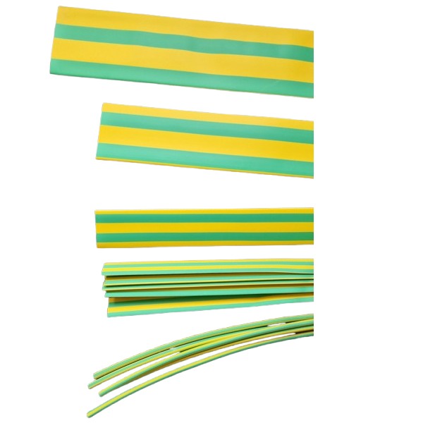 Tracon ZS127ZS Smršťovací bužírka Polyetylen 12,7/6,4 mm, žlutozelená, délka 1m