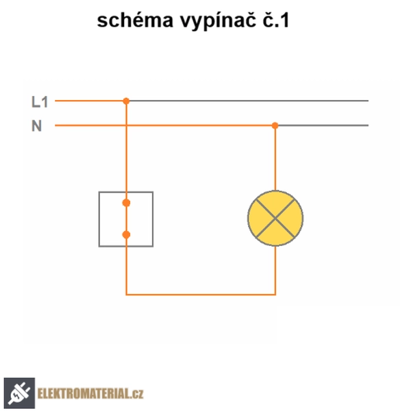 Vypínač Tango ABB jednopólový komplet č.1 béžový