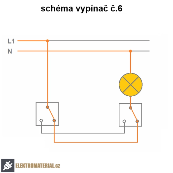 Vypínač Tango ABB schodišťový komplet č.6 béžový