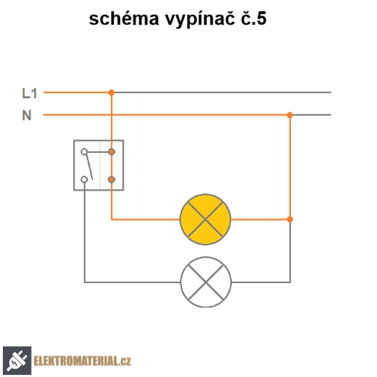 Vypínač lustrový Tango ABB komplet č.5 slonová kost