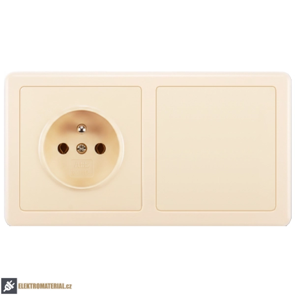 Rámeček ABB Swing 3901G-A00020 C1 dvojnásobný krémový