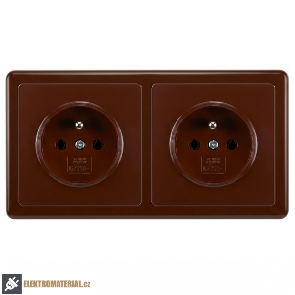 Rámeček ABB Swing 3901G-A00020 H1 dvojnásobný hnědý