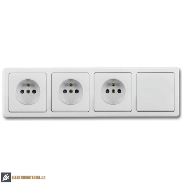 Rámeček ABB Swing 3901G-A00040 S1 čtyřnásobný světle šedý