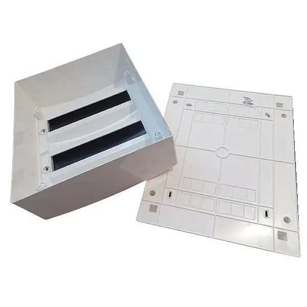 Noark 101501 PNS 2x18T Plastová rozvodnice, průhledné dveře, montáž na omítku, IP40, 2 řady, 2x18 modulů