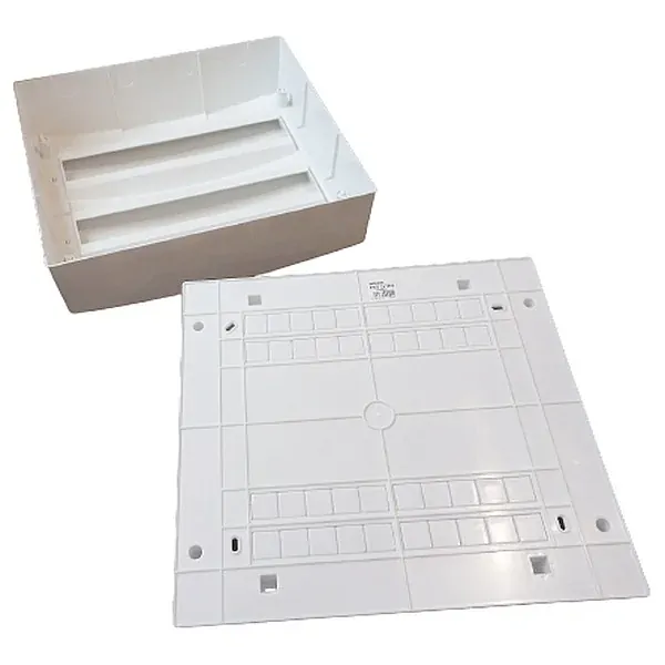 Noark 113430 PNS2 E 2x18W Plastová rozvodnice, bílé dveře, montáž na omítku, IP40, 2 řady, 2x18 modulů
