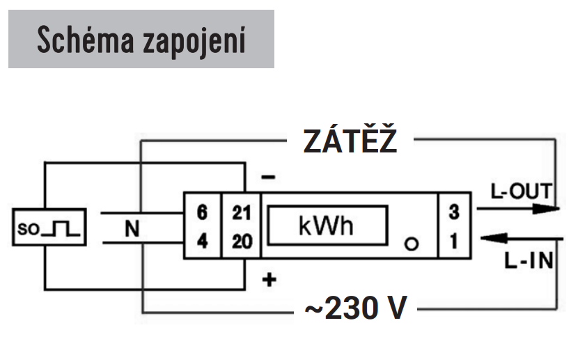 Elektroměr DDS-1Y-18L 45A, 1mod., LCD, 1-fáz., 1-tar., podružný