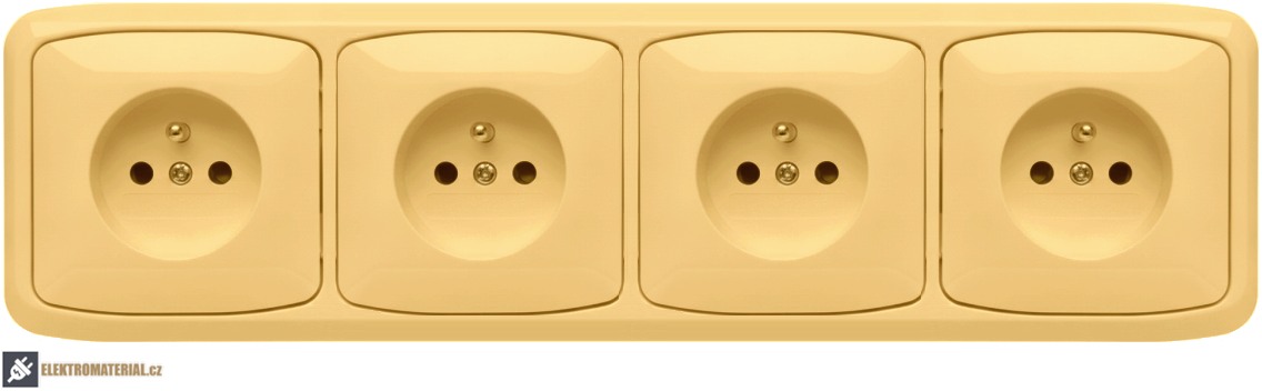 Rámeček ABB Tango 3901A-B40 D čtyřnásobný vodorovný béžový