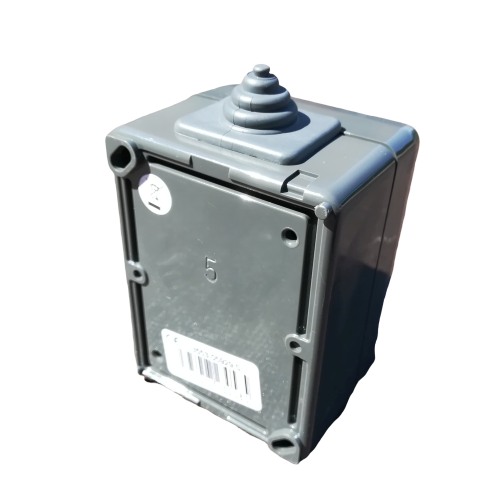 Venkovní vypínač č.5 sériový na zeď ABB 3553-05929 S, IP44, šedý