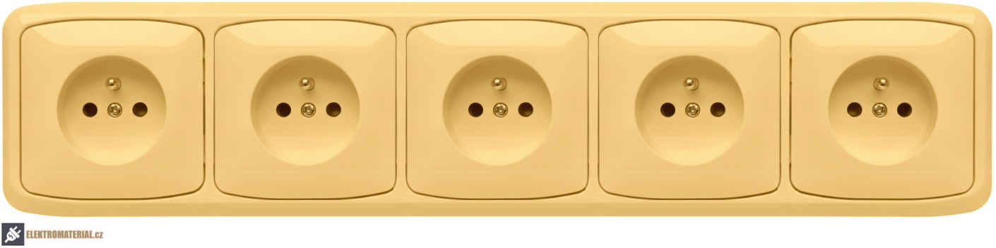 Rámeček ABB Tango 3901A-B50 D pětinásobný vodorovný béžový