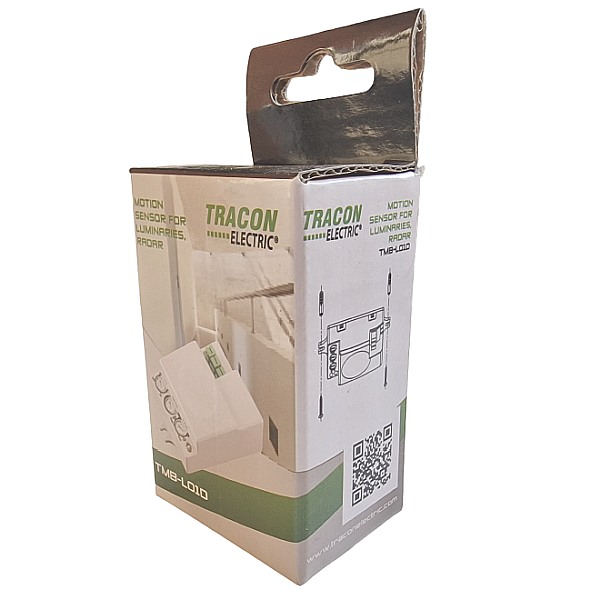 Tracon TMB-L01D Mikrovlnný snímač pohybu , do svítilny 230 VAC, 5,8 GHz, 360°, 1-6 m, 10 s-12 min, 3-2000lux