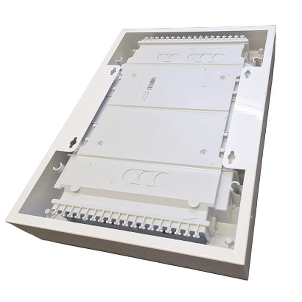 Multimediální rozvodnice SEZ C-BOX N MSF 28M na omítku IP30, perforovaná dvířka, 358x478x95 mm