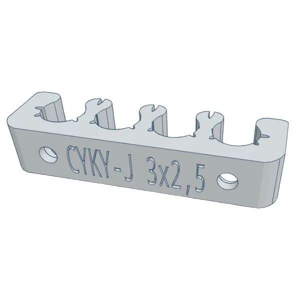 Držák CYKY kabelů 3x2,5