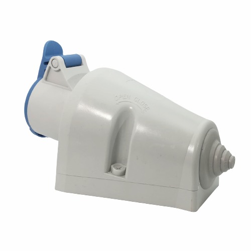 Průmyslová nástěnná zásuvka IZN 1632 230V, IP44, 16A, 3-pól