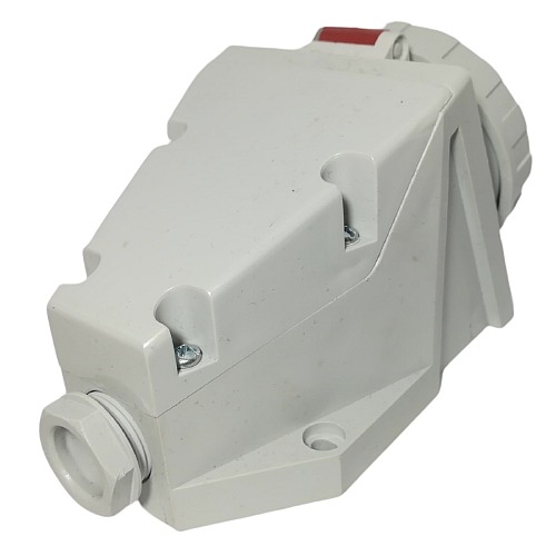 Průmyslová nástěnná zásuvka IZG 1643 400V, IP67, 16A, 4-pól