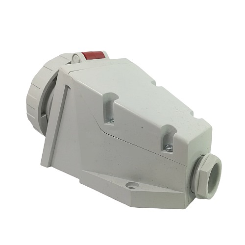 Průmyslová nástěnná zásuvka IZG 3243 400V, IP67, 32A, 4-pól