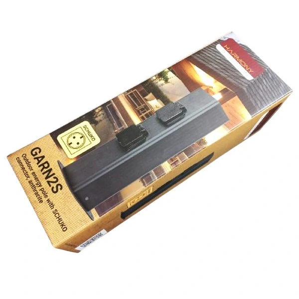 Zásuvkový sloupek Tracon GARN2S do exteriéru, 2xSCHUKO, max.16A, 250VAC, 2600W, 3x1,5mm2, H05VV-F, IP54