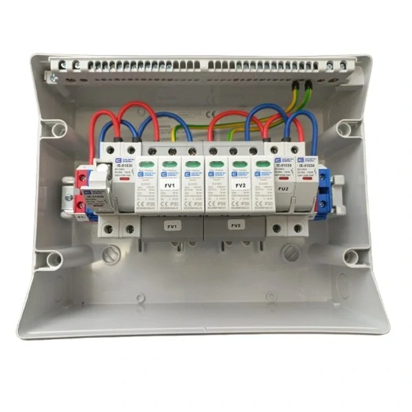 Kompletní DC nástěnná rozvodnice pro FVE Industry Energy R-DC2 pro 2 stringy IP65