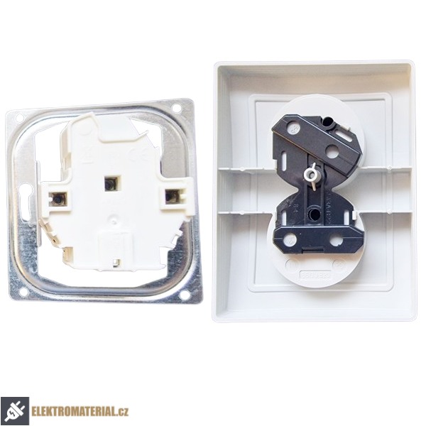 Dvojzásuvka ABB Swing 5512G-C02349 B1 bílá