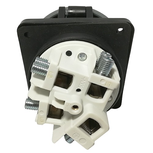 Průmyslová zásuvka vestavná IEGN 12545 500V, IP67, 125A, 4-pól šikmá