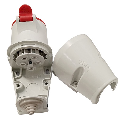 Průmyslová nástěnná zásuvka IZN 3253 400V, IP44, 32A, 5-pól