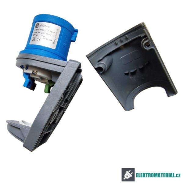 TP Electric 3020-312-0900 Nástěnná přívodka, Quick Connect 3x16A / IP44