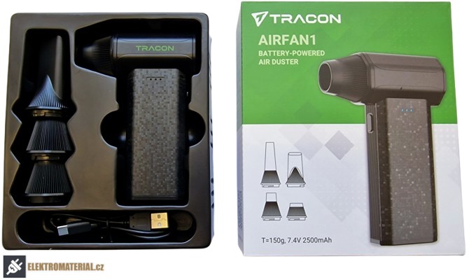 Tracon AIRFAN1 Akumulátorový ventilátor pro čištění rozvaděčů