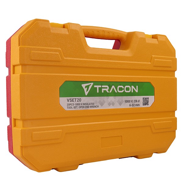 Tracon VSET20 20 dílná sada Vidlicové klíče s izolací do 1000 V