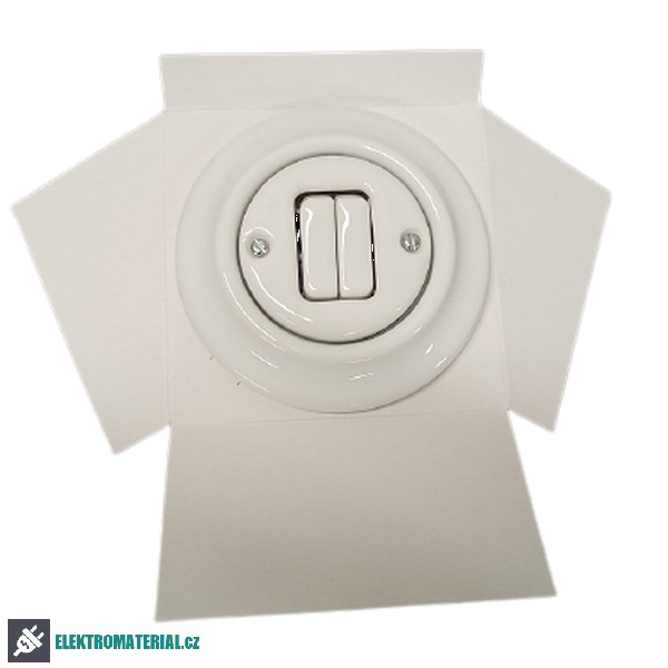 ABB Decento vypínač č.5 bílá 3559K-C05345 porcelán