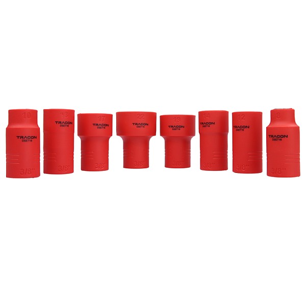 Tracon DSET16 16 dílná sada imbusů a nástrčných klíčů s izolací do 1000 V