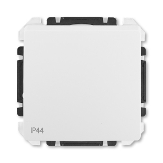 Vypínač Swing ABB 3557G-A06940 B1 střídavý č.6, IP 44 s krytem s drápky bílý