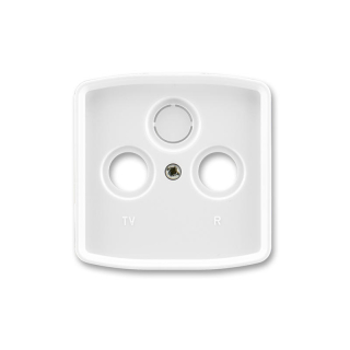 Kryt zásuvky Tango anténní TV+R(+SAT) ABB 5011A-A00300 B bílý