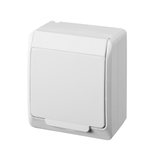 Famatel 5321-02 GALATEA IP44 Zásuvka bílá