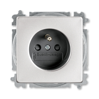 ABB 5519B-A02357866 Future zásuvka s clonkami, ušlechtilá ocel